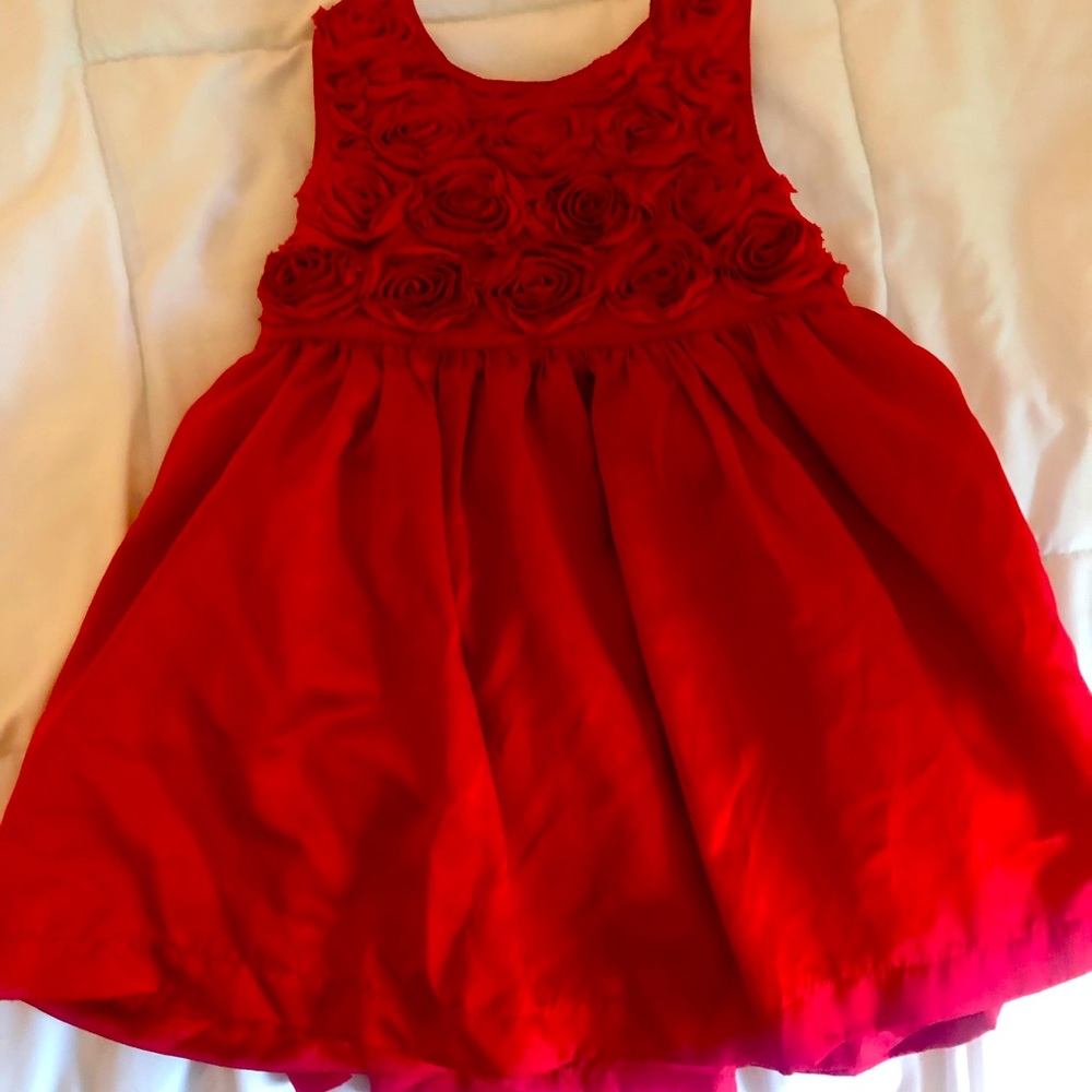 Red rose dress